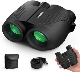 DRANBOL 20X25 Small Binoculars for Adults and Kids, Large Eyepiece Binoculars for Bird Watching Easy Focus, Pocket High Powered Opera Glasses for Concert, Cruise Ship, Travel Must Have