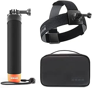 GoPro Adventure Kit 3.0 (Head Strap 2.0 + Clip, The Handler (Floating Hand Grip), and Compact Case) - Official Accessory