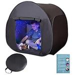 Sensory Tent | Calm Down Tent For Children To Play And Relax | Sensory Corner | Helps With Autism, SPD, Anxiety & Improve Focus | Black Out Sensory Tents For Autistic Children | Small