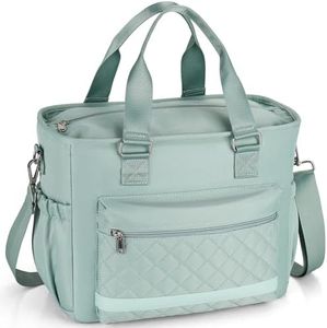 LGAG 16L Lunch Bag for Women, Large Lunch Box Women for Work, Lunch Tote Bag for Adults, Green