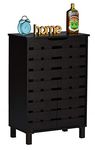 DeckUp Engineered Wood - Particle Board Meritus-S 2-Door Shoe Rack (Dark Wenge, Matte Finish)