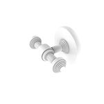 Allied Brass SB-22 Southbeach Collection Double Robe Hook, Matte White