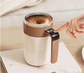 HULPPRE Automatic Self-Stirring Coffee Mug with Smart Temperature Control,400ml 316 Stainless Steel Electric Mixing Cup with Lip,Type-C Rechargeable,One-Touch Stirring for Coffee,Milk，Protein Powder