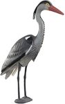 Large Heron Decoy Bird Deterrent Scarcer Durable Plastic, Lifelike & Weather-Proof Pond Predator Repellent, Realistic Outdoor Heron, Cat & Bird Scarer - For Use In Ponds, Fisheries & Aquatic Areas (3)