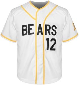 EETUG Youth Baseball Jerseys for Boys,Bad News Bears 3 Kelly Leak 1976 Chico's Bail Bonds Movie Jersey,Girl White Black S-XL (Large,Youth 12 White)