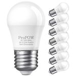 ProPOW 3W LED Bulb Equivalent 25 Watt Light Bulbs, A15 LED Light Bulb Soft White 2700K Energy Saving Low Watt Light Bulbs, E26 Base Bulb for Home Bedroom(8 Pack)