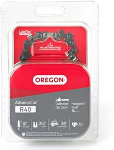 Oregon R40 AdvanceCut 10-Inch Chainsaw Chain, Fits Craftsman, Cub Cadet, Husqvarna, Ryobi, Grey