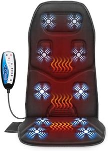 Comfier Vibration Massage Seat Cushion with Heat - 10 Vibration Motors, 3 Heating Pad, Back Massager for Chair, Massage Chair Pad for Back, Ideal Gifts for Dad/Mom