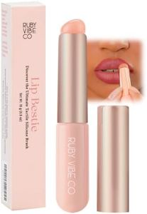 SmoothGlide Lip Brush, Silicone Tip, Makeup Applicator, for Blending and Softening Edges, Perfect for Smooth and Flawless Finish, Aluminum Tube, Mess-free, Easy to Clean, All Skin Types | RUBY VIBE CO