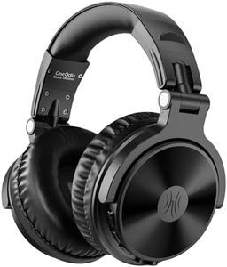 OneOdio ProC Bluetooth Casque sans Fil et Mode Filaire, 110 Heures d'utilisation,Casque Audio avec Micro, Hi-RES Audio, Coussinets en Protéines Douces, Extra Basses, Confortable Léger Pliable Noir