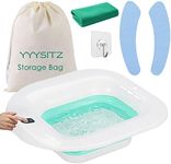 YYYSITZ Electric Sitz Bath, Sitz Bath for Hemorrhoids, Sitz Bath for Postpartum Care, Toilet Seat Bowl for Women Men, Sits Bath Soak Tub, Sitz Baths Salts Pan, Butt Bath Basin, Portable, Green