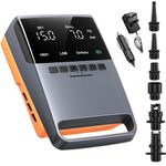 OBEST Rechargeable Paddle Board Pump 13500mAh, 20PSI High Pressure Portable Cordless Electric SUP Air Pump with 12V DC Car Connector for Inflatable Boat, Kayak, Air Tent