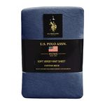 U.S. Polo Assn. All Season, Soft and Cozy T-Shirt Material, 1800 Thread Count 4-Piece Cotton Rich Jersey Sheet Set