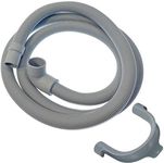 SPARES2GO Universal Washing Machine/Dishwasher Drain Hose Pipe (20mm / 30mm / 2 Metres)