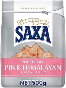 Saxa Natural Pink Himalayan Rock Salt Bag Flavour for Cooking Saxa Seasoning Saxa Spice All Purpose Seasoning 500g