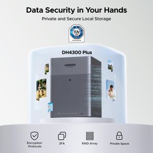 UGREEN NASync DH4300 Plus 4-Bay NAS Storage Enclosure