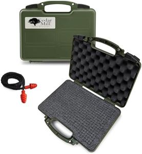 Cedar Mill Fine Firearms Olive Green Hard Gun Case TSA Approved, Lifelong-Durability Hand Gun Cases – DS2TeK Handgun Case w/Dual-Lock System – High Standard Case for Handguns epe waterproof foam