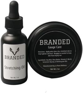 La Parea Wellness - Branded Ear Gauge Care Kit with Ear Stretching Oil Duo, Piercing Aftercare Essentials with Natural Oils and Extracts, Moisturizing Ear Care Solution for Pierced Ears and Stretching