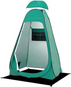 BRIAN & DANY Pop Up Shower Tent, Portable Changing Tent with Rain Shelter & Windows, Privacy Camping Tent for Hiking Beach, UPF 50+ & Waterproof, 47.2" x 47.2" x 74.8", Green