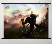 Wall Scroll Poster Fabric Painting For Anime Final Fantasy Cloud Strife 001