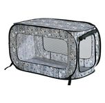 Beatrice Home Fashions Portable, Collapsible, Pop Up Kennel Travel Cat and Dog Crate, 36" L x 22" W x 22" H, Tail Wagger