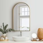 Oikiture Arched Wall Mirror 86 x 50