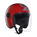 Royal Enfield Flip-Up Coopter Camo MLG ISI Certified Riding Helmet with Clear Visor Gt Red, Size: M( 57-58Cm) with High Density Eps for Better Impact Absorption & Comfort On Long Rides