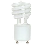 Satco Products S8203 13-Watt (60-Watt) 800 Lumens Mini Spiral CFL Soft White 2700K GU24 Base Light Bulb