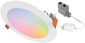 HALO WiZ 6 Inch Color and Tunable White Ultra-Thin Recessed Lighting LED Wafer Light for Ceiling and Shower – 1 Pack – 960 Lumens