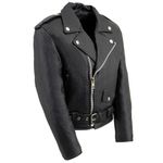 Milwaukee Leather Kids Basic Motorcycle Jacket (Black, X-Large)