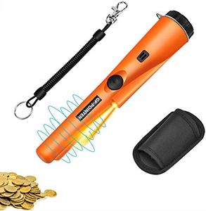 RANSENERS Metal Detector Pinpointer,Detector Wand,Handheld PinPointer Wand,360°Serch Treasure Pinpoint Finder Probe with Belt Holster High Sensitivity for Gold Coin Silver Jewelry (Orange)…