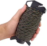 Atwood Rope MFG Ready Rope™ Reflective 550 Paracord 100 Feet 7-String Core Nylon Parachute Cord Outside Survival Gear Made in USA | Lanyards, Bracelets, Handle Wraps, Keychain (Woodland)