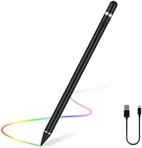 Active Stylus Pen for iOS & Android Touch Screens, for iPad/iPad Pro/Air/Mini/Apple/iPhone/Samsung/Cellphone/Tablet Drawing & Writing Pencil (Black)