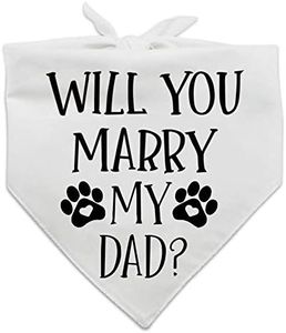 family Kitchen Funny Wedding Pet Dog Bandana Scarf, Dog Engagement Announcement Dog Bandana Wedding Photo Prop Pet Accessories for Dog Lovers Owner Gift