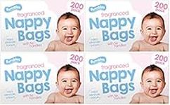 Nappy bags Jumbo Box - 4 x 200 pack (800 in total)