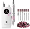 MelodySusie Portable Nail Drill 30000 RPM, SC320F Professional Rechargeable Electric Cordless Nail File for Acrylic Nails Gel Polishing Removing, Efile Nail Kit for Manicure Salon Home, Rose