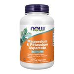 NOW Foods Magnesium and Potassium Aspartate with Taurine, 120 Capsules