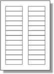 Label Planet® 24 Per Page/Sheet, 5 Sheets (120 Sticky MINI DATA CARTRIDGE Labels), White Blank Matt Plain A4 Stickers for Laser/Copier or Inkjet Printer, UK LP24/72, 72 x 21.1 MM, General Purpose