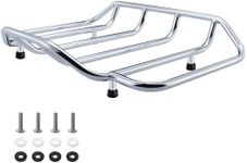 MoKitDora Touring Tour-Pak Luggage Rack Trunk Rail Top Compatible for Harley 1984-up Street Glide Electra Glide Road Glide King Ultra Limited, Chrome