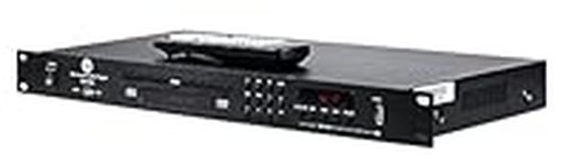 CMX Audio DMT200 19" Rack Mount DVD Player with USB/FM/Bluetooth; Stereo DVD and Coaxial Outputs; 2 Separate Stereo Line Outputs for DVD/USB1 and FM USB2; 100V/220VAC, 50-60Hz; 600 Ohm Audio Input