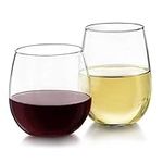 Libbey Stemless Wine Glasses Set of