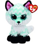 Ty Beanie Boos Atlas Aqua Fox 9" - Beanie Baby Soft Plush Toy - Collectible Cuddly Stuffed Teddy