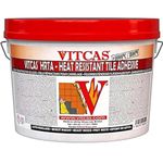 VITCAS Heat Resistant Tile Adhesive – Ceramic Tile Glue – Fireproof - Excellent Adhesion - For Fixing - Ready To Use – Indoor - Up to 1000 degree Celsius - 5KG