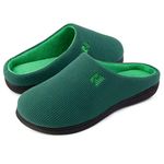 RockDove Women's Original Two-Tone Memory Foam Slipper, Size 5/6 UK Women, Forest Green