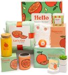 The Love Crate Co. Self Care Package for Women. Thinking of You Self Care Kit. Orange Fruit Themed Birthday Box for Woman, Get Well Soon Gift Basket for Women After Surgery, Spa Gifts for Women