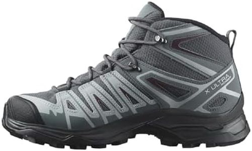 Salomon X Ultra Pioneer Mid Gore-Tex Chaussures Imperméables d'extérieur pour Femme, Par tous les temps, Maintien sûr, Stabilité et amorti, Ebony, 38 2/3