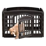 IRIS USA, Inc. Ci-604E, Pet Playpen with Door (24" H, Black)