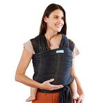 Moby Classic Baby Wrap - Baby Sling Carrier for Newborn to Toddler - Carrier Slings - Perfect Baby Holder for Mom & Dad - Adjustable for All Body Types - Can Carry Babies up to 33 lbs - Fleck