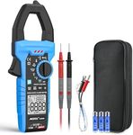 Digital Clamp Meter MESTEK Inrush Current Meter 1000A AC/DC Volt Amp Ohm Meter Clamp on Multimeter True RMS 6000 Counts NCV VFD LOZ Measures Current Voltage Temperature Capacitance Resistance