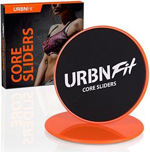 Gliding Discs Core Sliders - Dual Sided Exercise Disc For Smooth Sliding On Carpet And Hardwood Floors - Gliders Workout Legs, Arms Back, Abs At Home or Gym or Travel - Fitness Equipment (orange)